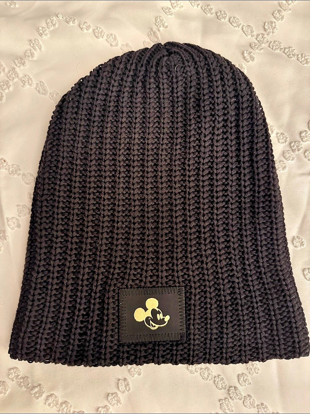 Disney Love Your Melon Black Knit Beanie